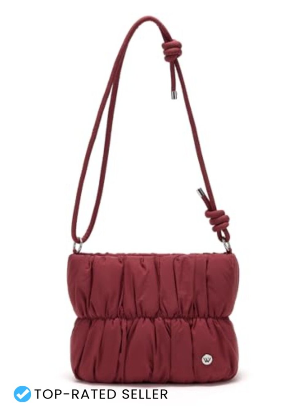 Nylon Quilted Puffer Shoulder Bag Lightweight Crossbody Purse